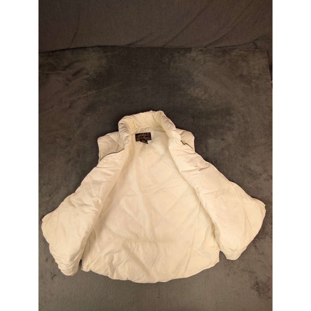 Vintage XL Eddie Bauer Black Label Goose Down Quilted Puffer Outdoor Camp Vest - Picture 6 of 10